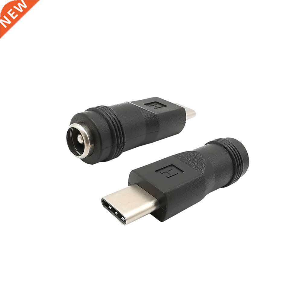 1Pcs Type-C Male to 5.5x2.1 mm Female DC Power Adapter Conve