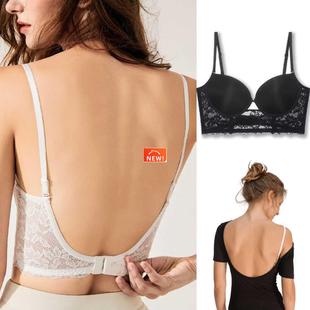 Bralette Lace Back Bra Low Invisible Bras Backless Wedding