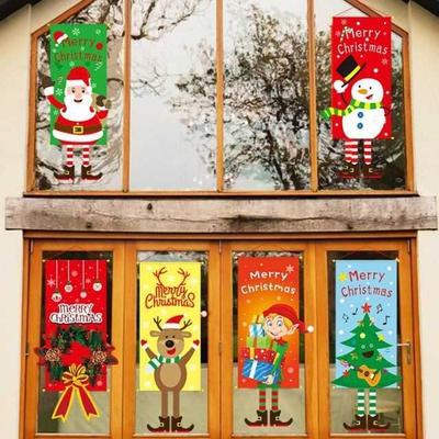 1pcs Merry Christmas Porch Door Banner Hanging Ornament Chri
