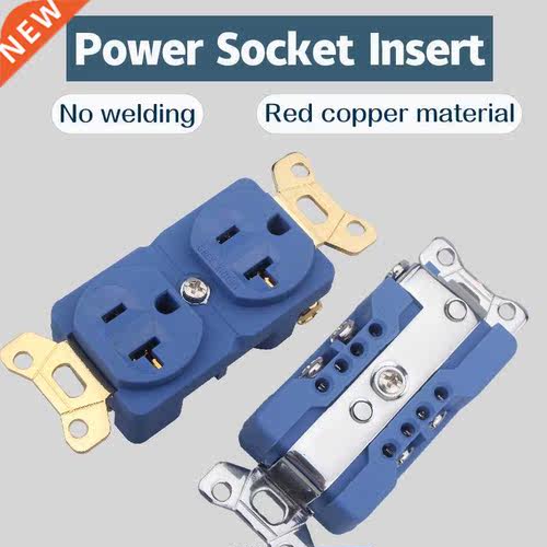 Audiophile US Power Socket Solder-free Copper HiFi Audio Pow