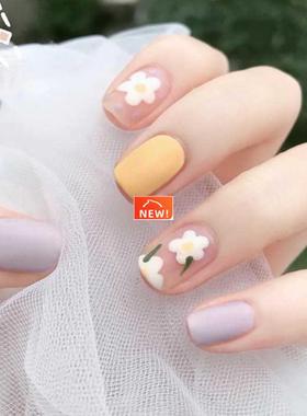 24pcs Small Fresh White Flowers Decorated Frosted Matte