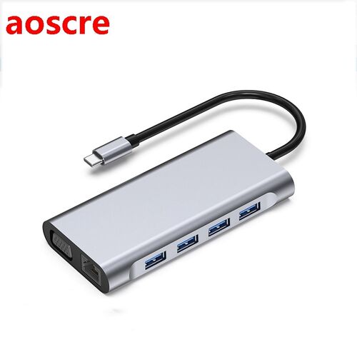 11 In 1 USB C HUB Type C to USB 3.0 Dock Station USB C HDMI