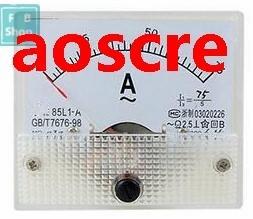 85L1 75A AC Panel Meter Analog Panel Ammeter Dial Current Ga