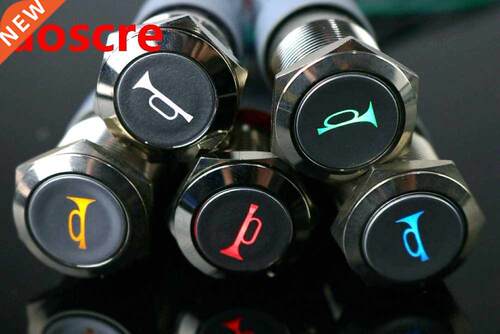 19mm Alumina self-locking switch car speaker horn buttonswit