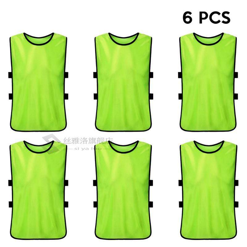6 PCS s Soccer Pinnies Quick Drying Football Jerseys Sports