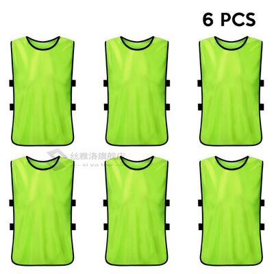 6 PCS s Soccer Pinnies Quick Drying Football Jerseys Sports