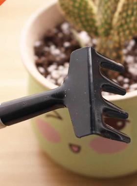 3pcs Mini Portable Gardening Tool Metal Head Shovel Rake Spa