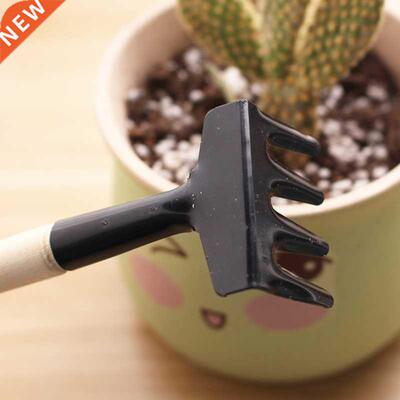 3pcs Mini Portable Gardening Tool Metal Head Shovel Rake Spa