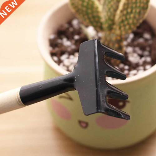 3pcs Mini Portable Gardening Tool Metal Head Shovel Rake Spa