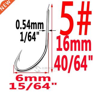 100pcs/bag Iseama Circle Carp Eyed Fishing Hook Size 1 2  4