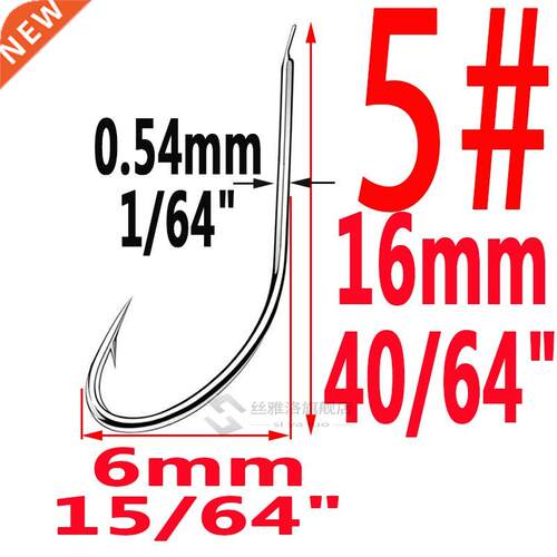 100pcs/bag Iseama Circle Carp Eyed Fishing Hook Size 1 2  4