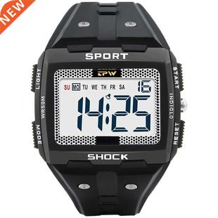 Big Numbers Easy to Read 50 Meter Water Resistant Men Digita