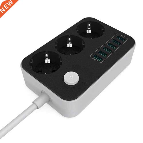 2500W 10A Power Strips Socket Household EU Plug Extension Co