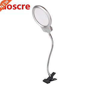Clip On Desktop Illuminated Magnifier Magnifying Glass Readi