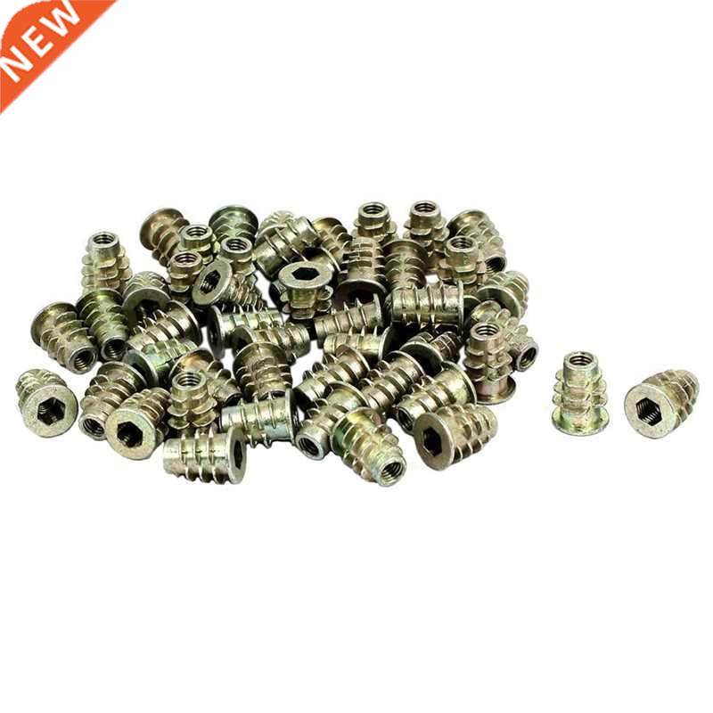 50pcs M5x1mm Screw to Nut Interface Insert Thread for Wood