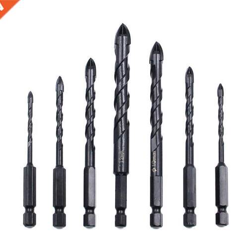 7pcs -12 Cross Glass Ceramic Concrete Hole Opener Kit Hard