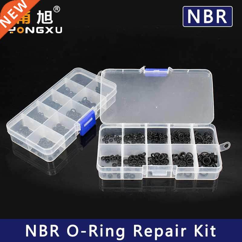 250PCS NBR Seal Ring Kit Thickness 1 / 1.5mm Nitrile Rubber