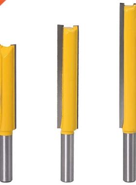 3Pcs 8Mm Shank Straght Bt Set Carbde Wood Mllng Cutter