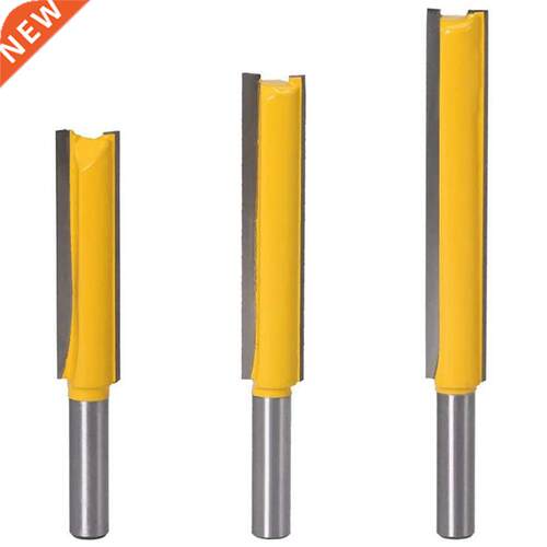 3Pcs 8Mm Shank Straght Bt Set Carbde Wood Mllng Cutter
