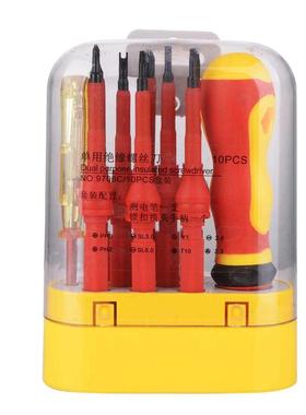 10 n 1 Multfuncton Electrcan nsulated Screwdrver Set
