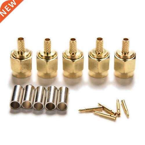 SMA male plug RF coax connector crimp for RG316 RG174 LMR100