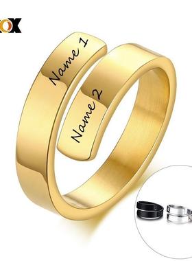 Vnox Adjustale Rion Design Free Custom Ne Ring for Wom