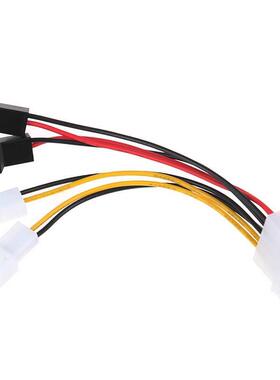 New 1pc 4-Pin Molex To -Pin Fan Adapter Connector 12v*2/ 5v