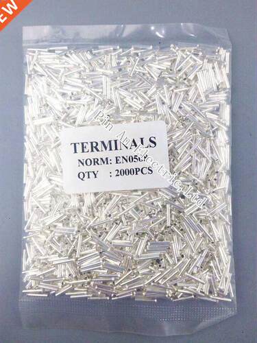 2000PCS EN0506 Tube Naked Terminal Bootlace Cooper Ferrules