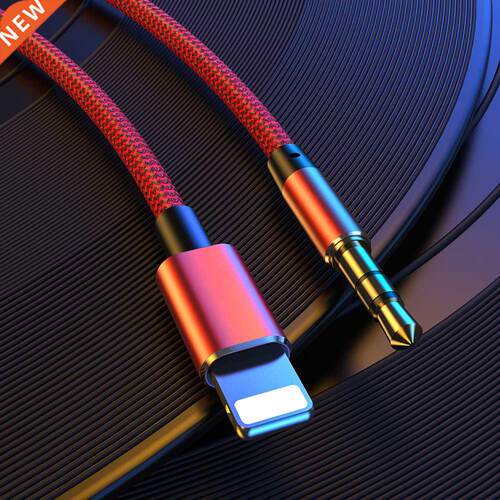 For Lightning to 3.5mm Aux Cable Jack Male Cable Car Conver
