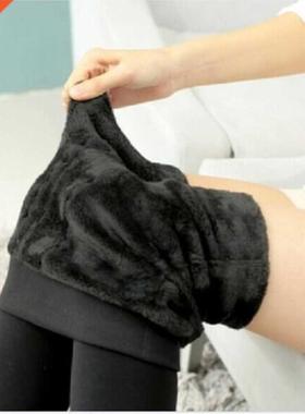 Solid Color Warm Pants Women Casual Leggings Fall Winter Gir