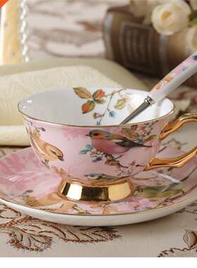 1 set Classic Fine Bone China Tea Cups Premium Ceramic Coffe