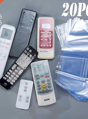 10/20pcs Clear Heat Shrink Film Bag TV/Air Condition Remote