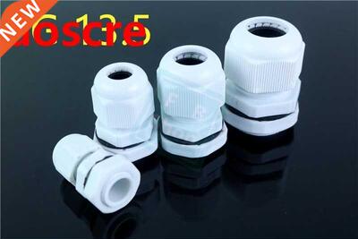 10pcs PG13.5 WhiteBlack Nylon Strain Relief Glands Connect