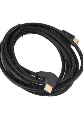 Black Durable 1M 1.8M 3M 5M Flat Cable HDMI Cable With 90 De
