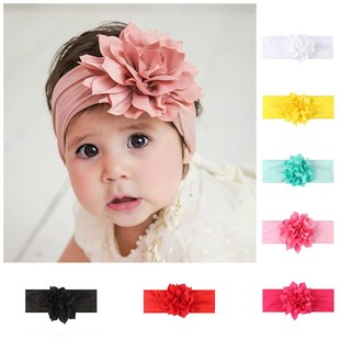 Lovely Baby Headband Turban Flower Bow Newborn Baby Girl Hea