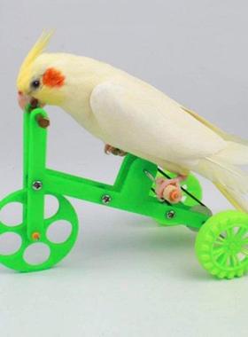 Funny Parrot Bike Toy Birds Training Plaything Supplies Educ