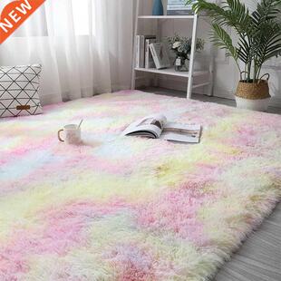 *Colorful Carpets Living Room Soft Fluffy Rug Bedroom Sofa