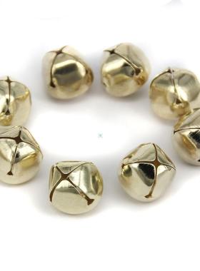 100 Pieces 15mm Gold Christmas Jingle Bells
