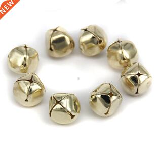 100 Pieces 15mm Gold Christmas Jingle Bells