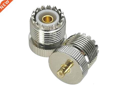 1Pcs MCX Male plug to UHF SO239 Female Jack RF Adapter Conne