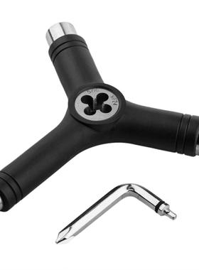 Black 6 Way Y Tool Scooter/Skateboard/Longboard Tool with ke