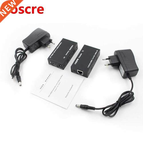 HDMI LAN Extender Repeater Over Single Cat5E/6 RJ45-EU Plug