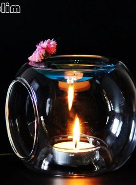 NOOLIM High Quality Glass Oil Burner Candle Aromatherapy Oi