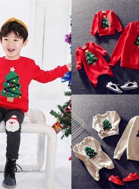 Mommy and Me Christmas Family Matching Clothes New Year Wome