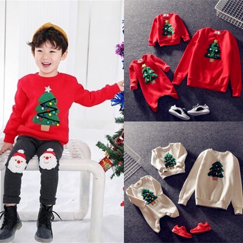 Mommy and Me Christmas Family Matching Clothes New Year Wome