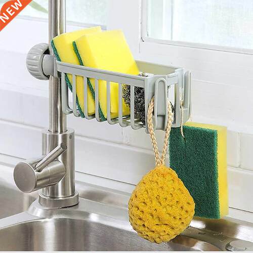 high quality Kitchen Sink Faucet Sponge Soap Cloth Drain Ra