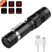 Powerful Led Flashlight USB Use Rechargeable 18650 Battery Z
