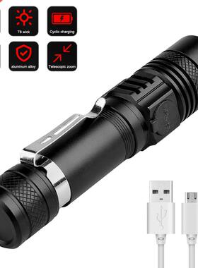 Powerful Led Flashlight USB Use Rechargeable 18650 Battery Z