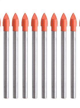 10 Pieces 6MM Glass and Tile Drill Bits Carbide Drilling Too