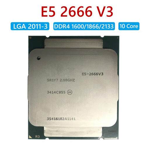 For Intel Xeon E5 2666 V DDR/DDR4 Processor for X99 Mother